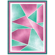Sizzix A6 Stencil 2PK - Cosmopolitan, Down the Line #2 by Stacey Park (666748)