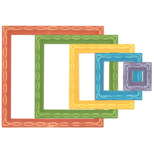 Load image into Gallery viewer, Sizzix Framelits Die Set 11PK - Fanciful, Yvette Interlaced Squares by Stacey Park (666750)
