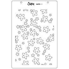 Load image into Gallery viewer, Sizzix A5 Stencil 2PK - Cosmopolitan, Petals Adornment by Stacey Park (666752)
