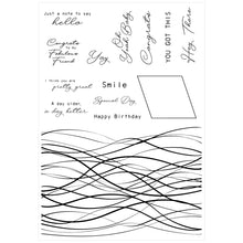 Load image into Gallery viewer, Sizzix A5 Clear Stamps 14PK w/Framelits Die Creative Coordinations, Live Wire by Stacey Park (666824)
