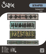 Sizzix Thinlits Die Set 7PK Borderlines by Seth Apter (666906)