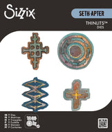 Sizzix Thinlits Die Set 4PK Roundabouts #1 by Seth Apter  (666907)