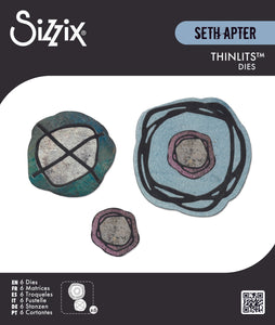 Sizzix Thinlits Die Set 6PK Twisters by Seth Apter (666909)