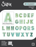 Sizzix - 49 and Market Collection - This Or That 2 Inch Alphabet Dies