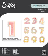 Sizzix - 49 and Market Collection - This or That 2 Inch Numbers Dies