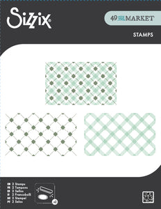 SIzzix & 49 and Market Tartan clear stamps (667011)