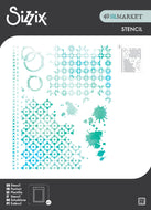 Sizzix - 49 and Market Collection - Artful Layer A4 Stencil