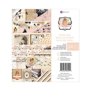 Prima Twilight Collection 12x12 Scrapbook Paper Pumpkin Night