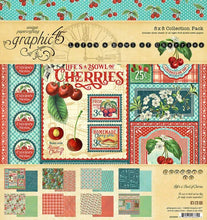 Load image into Gallery viewer, Graphic 45 Papercrafting Paper 8" x 8" Paper Pad - Life's a Bowl of Cherries (4502580)
