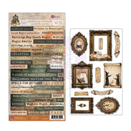 Prima Made of Magic Collection Chipboard Stickers - 61 pcs