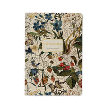 Load image into Gallery viewer, A5 Notebook - Forest Flowers on White
