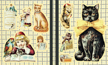 Load image into Gallery viewer, Cynthia Hart's Victoriana Cats: The Sticker Book: Hardcover
