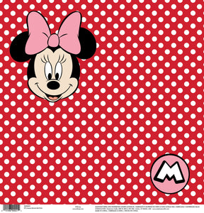 EK Success Disney 12x12 Scrapbook Paper Minnie Red Dots (8600021)
