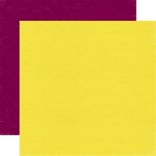 Echo Park Homegrown Collection 12x12 Scrapbook Paper Yellow/Purple (HG87019)