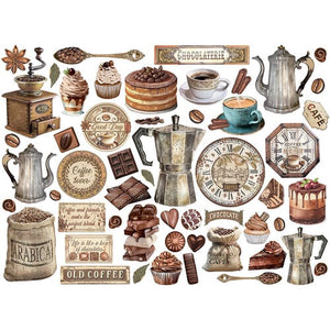Stamperia Coffee & Chocolate Collection Die Cuts (DFLDC87)