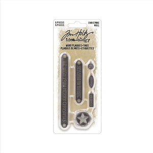 Tim Holtz idea-ology 2023 Christmas Word Plaques and Tags (TH94352)