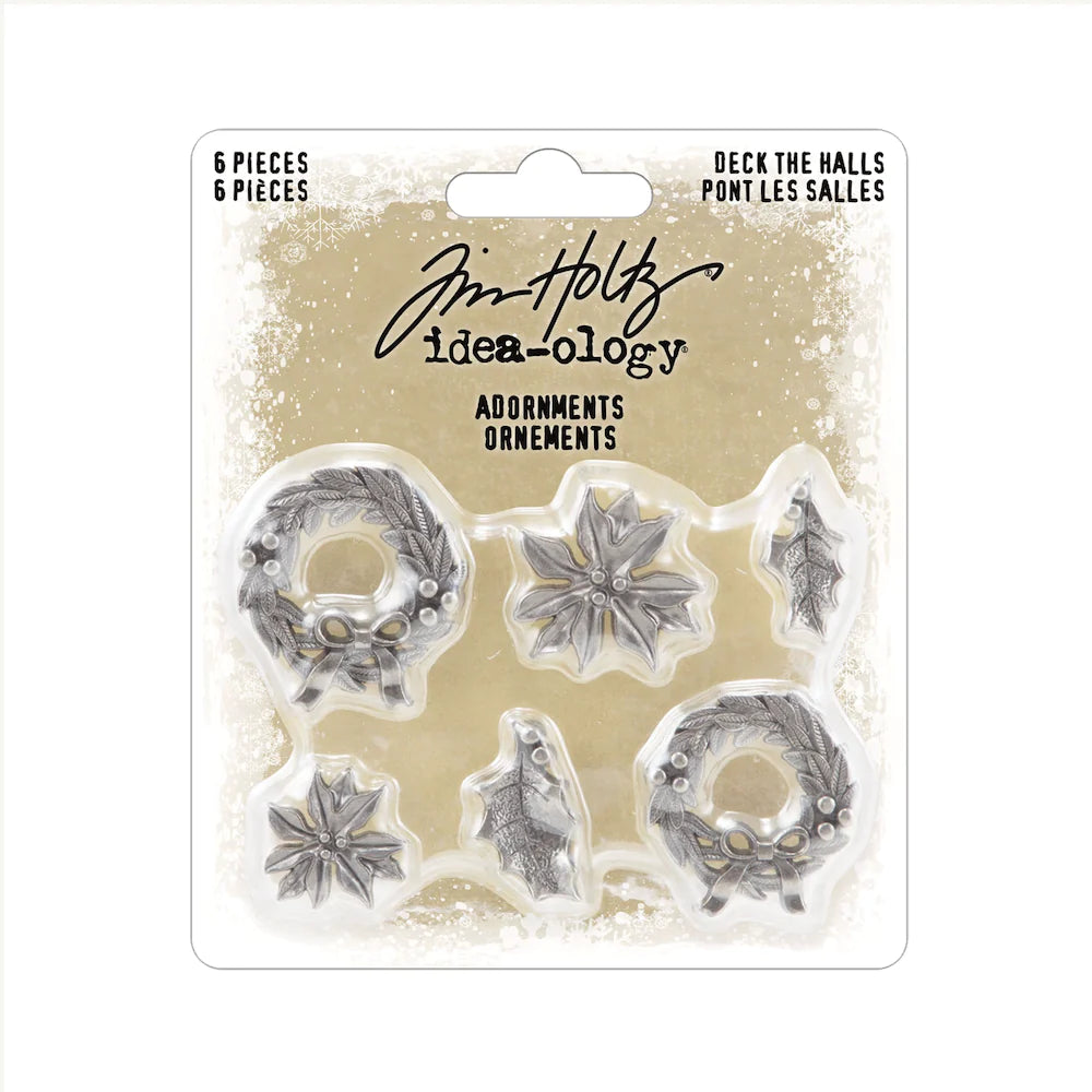 Deck the Halls Christmas Card using Tim Holtz designs - by
