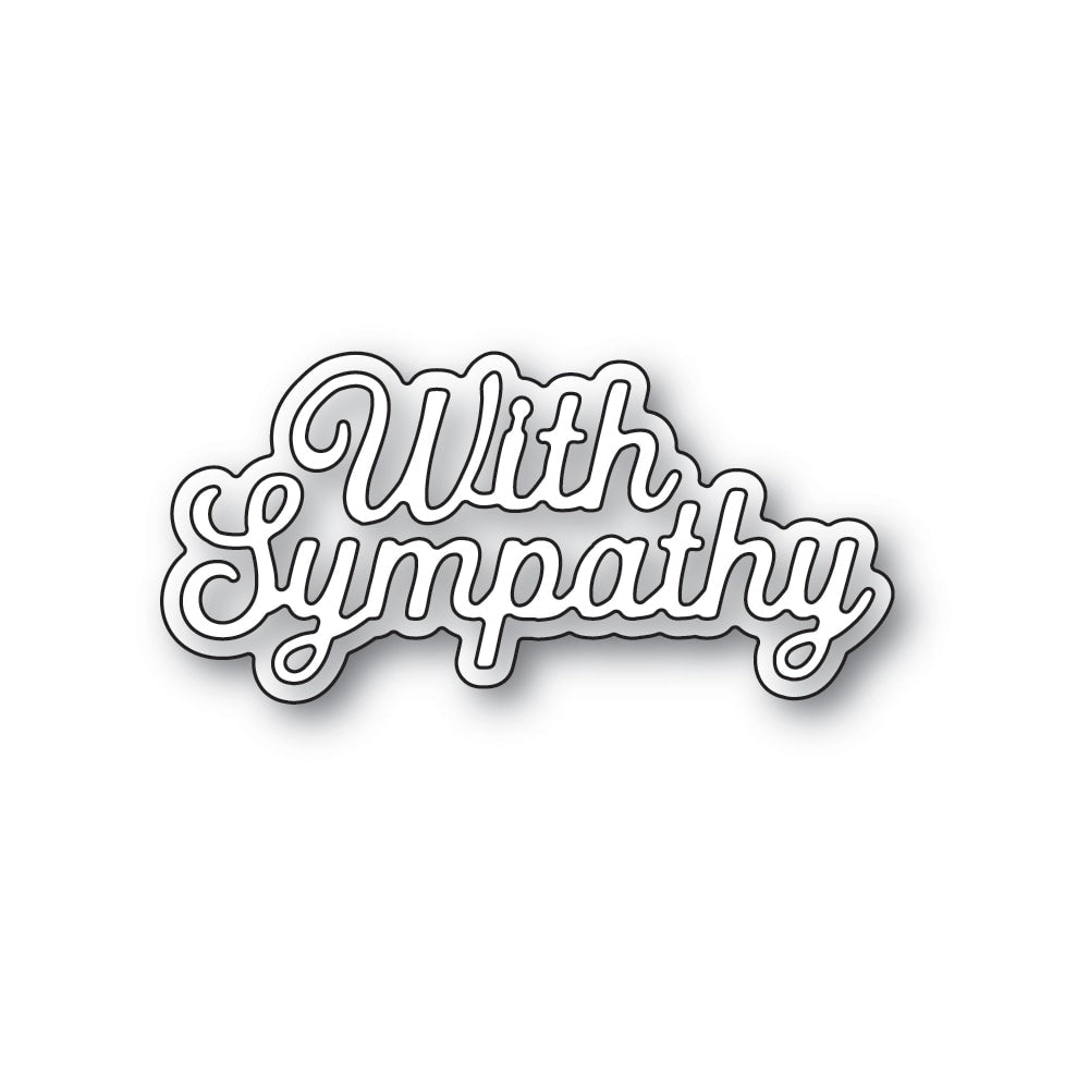 Memory Box - Everyday Sentiments - With Sympathy die (A107)