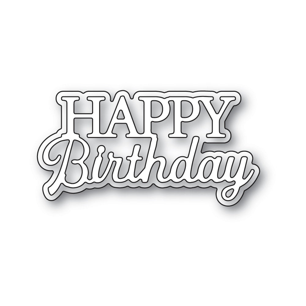 Memory Box - Everyday Sentiments - Happy Birthday die (A114)