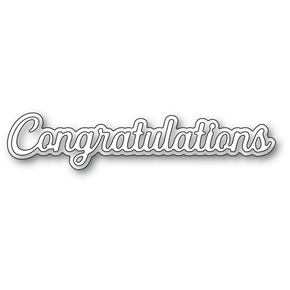 Memory Box - Everyday Sentiments - Congratulations die (A119)