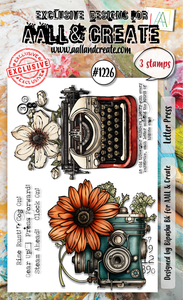 AALL & CREATE A6 Clear Stamp Letterpress #1226