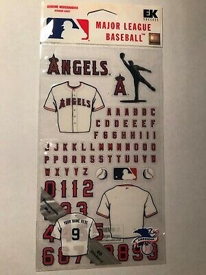 EK Success Major League Baseball Sticker Sheet Los Angeles Angels ...