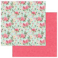 Photoplay Paper Belle Fleur 12x12 Paper Pretty Peonies (BLF9261)