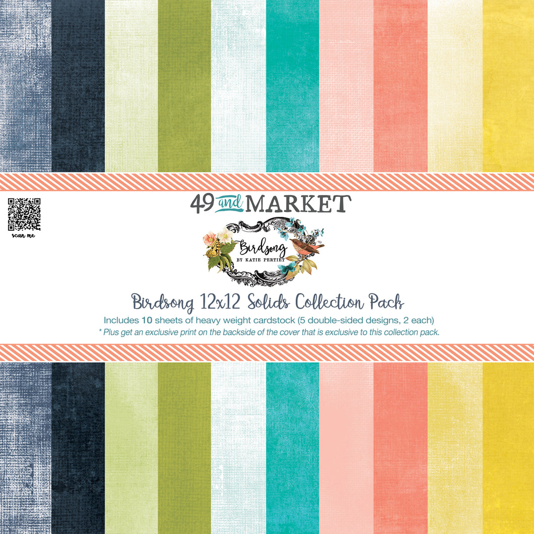 49 & Market Birdsong 12x12 Solids Collection pack (BSK-29291)