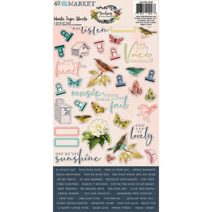 49 & Market Birdsong Washi Sheets (BSK29468)