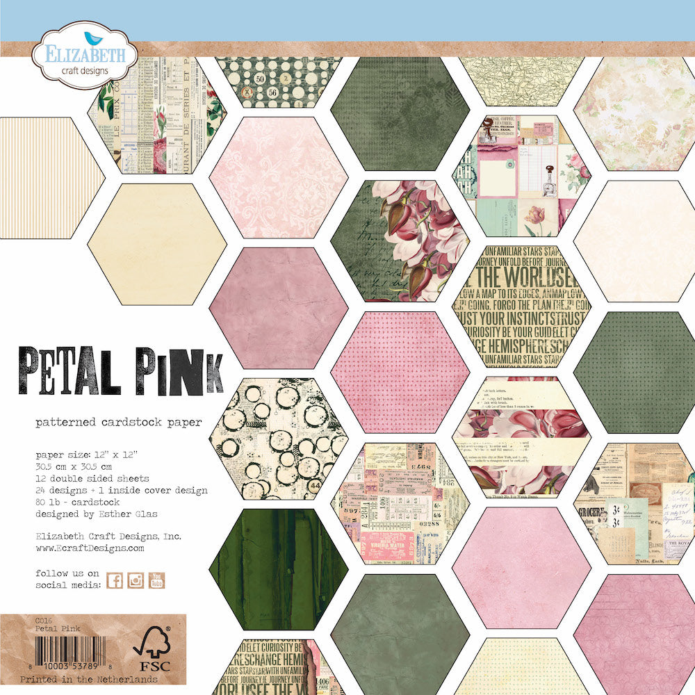 Elizabeth Craft Designs 12x12 Paper Pack Petal Pink (C016) – Everything  Mixed Media