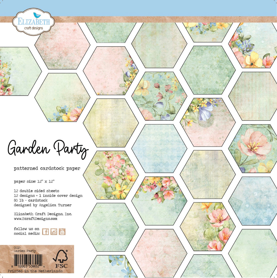 Elizabeth Craft Designs Garden Party 12x12 Paper Pack (C019