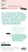 Load image into Gallery viewer, Studio Light Essentials Cutting Dies Words XL Merry &amp; Bright
