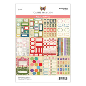 Spellbinders Cathe Holden Flea Market Finds Stationer's Stock Sticker Pack (CH-003)