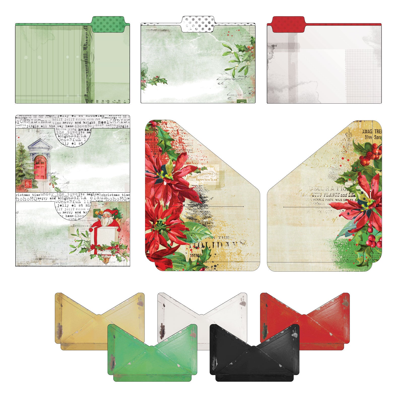 CHRISTMAS ENVELOPE NOTEBOOK WITH TIM HOLTZ & SIZZIX CHRISTMAS 2023