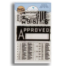 Load image into Gallery viewer, Elizabeth Craft Designs You&#39;ve Got Mail Planner Essentials Stamp Backgrounds From the Past 1 (CS323)
