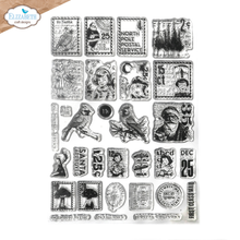 Load image into Gallery viewer, Elizabeth Craft Designs Winter Bliss Collection December Postage Stamps (CS382)
