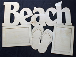 Clear Scraps Word Frame Beach (CSWDxlbeach)