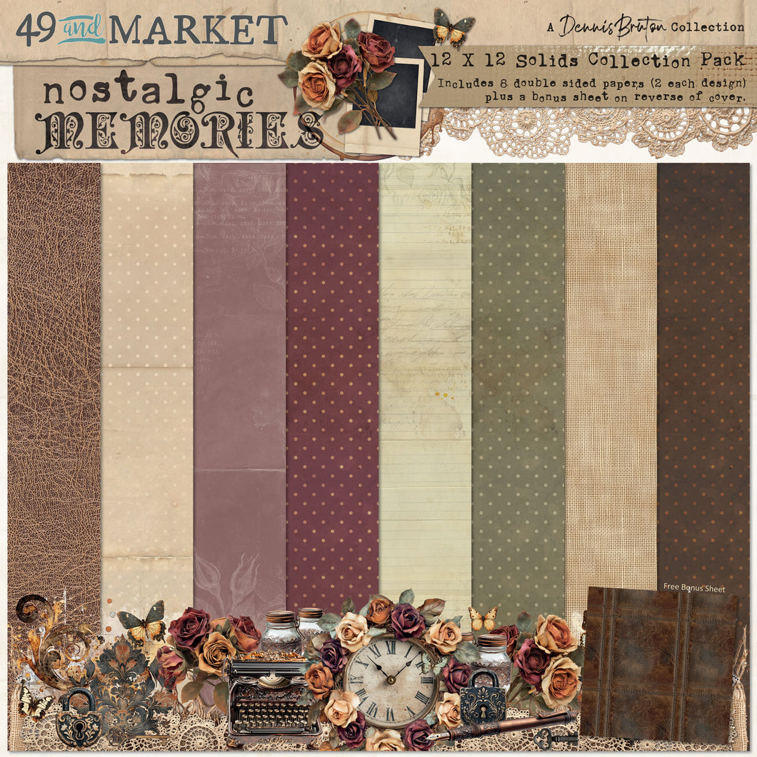 49 and Market  - Nostalgic Memories  Solids 12x12  Pack (DNM-33816)