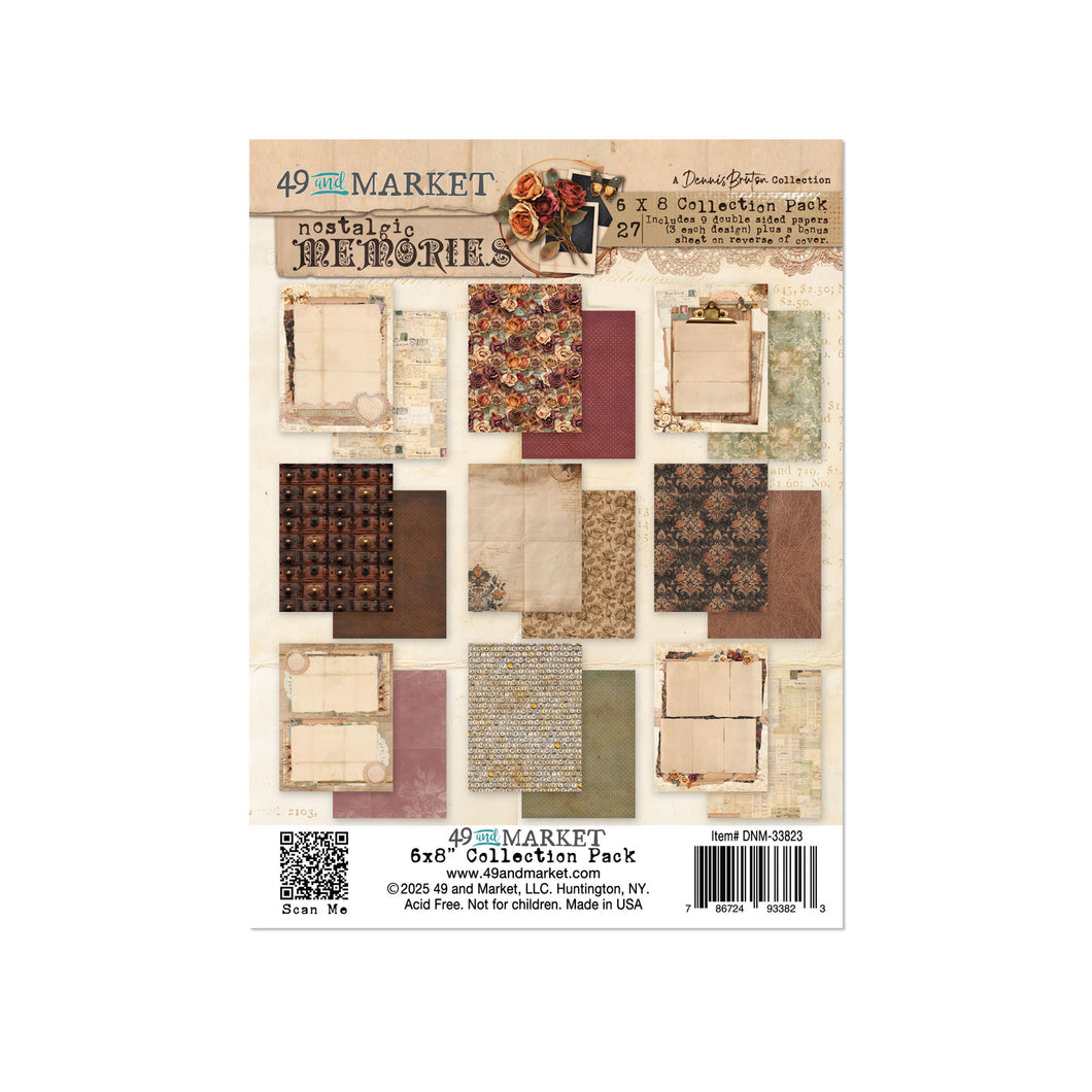 49 and Market  - Nostalgic Memories  6x8 Paper Pack (DNM-33823)