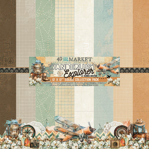 49 & Market Wanderlust Explorer  12x12 Solid Paper Pack (DWE-30273)