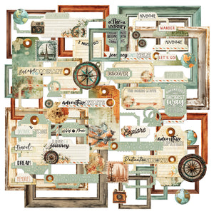 49 & Market Wanderlust Explorer Die Cut Elements (DWE-30433)