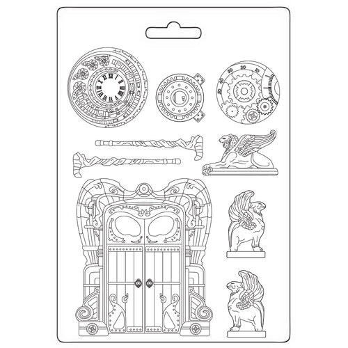 Stamperia Magic Forest Collection Door and Elements Mould (K3PTA4558)
