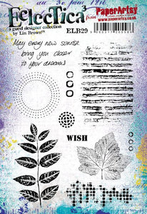 Paper Artsy Eclectica3 Rubber Stamp Set  by Lin Brown (ELB29)
