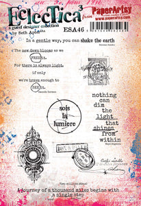 PaperArtsy Eclectica3 Rubber Stamp Set designed by Seth Apter (ESA46)