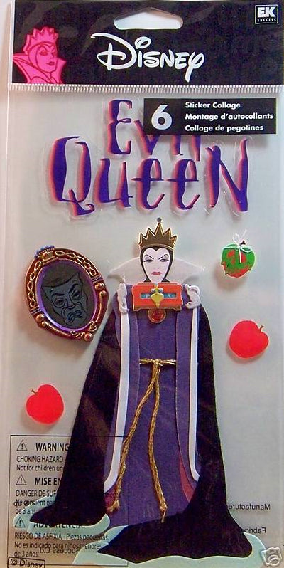 Disney Dimensional Sticker Evil Queen
