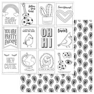 Photoplay Paper Free Bird Collection Color Me 12x12 Scrapbook Paper (FRB9288)