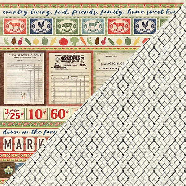 Authentique Frontier Collection 12x12 Scrapbook Paper Frontier Five (F ...