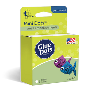 Glue Dots Adhesives Mini Dots 3/16" Permanent