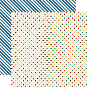 Echo Park Homegrown Collection 12x12 Scrapbook Paper Homegrown Dots (HG87006)