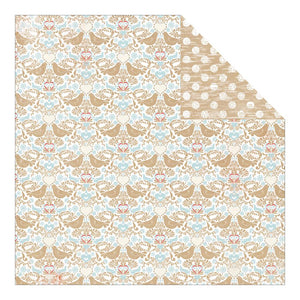 Authentique Cozy Collection 12x12 Scrapbook Paper Hearty (COZ002)